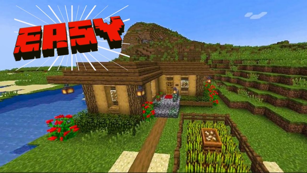 Easy Starter House in MINECRAFT Tutorial 1.19.3 - YouTube