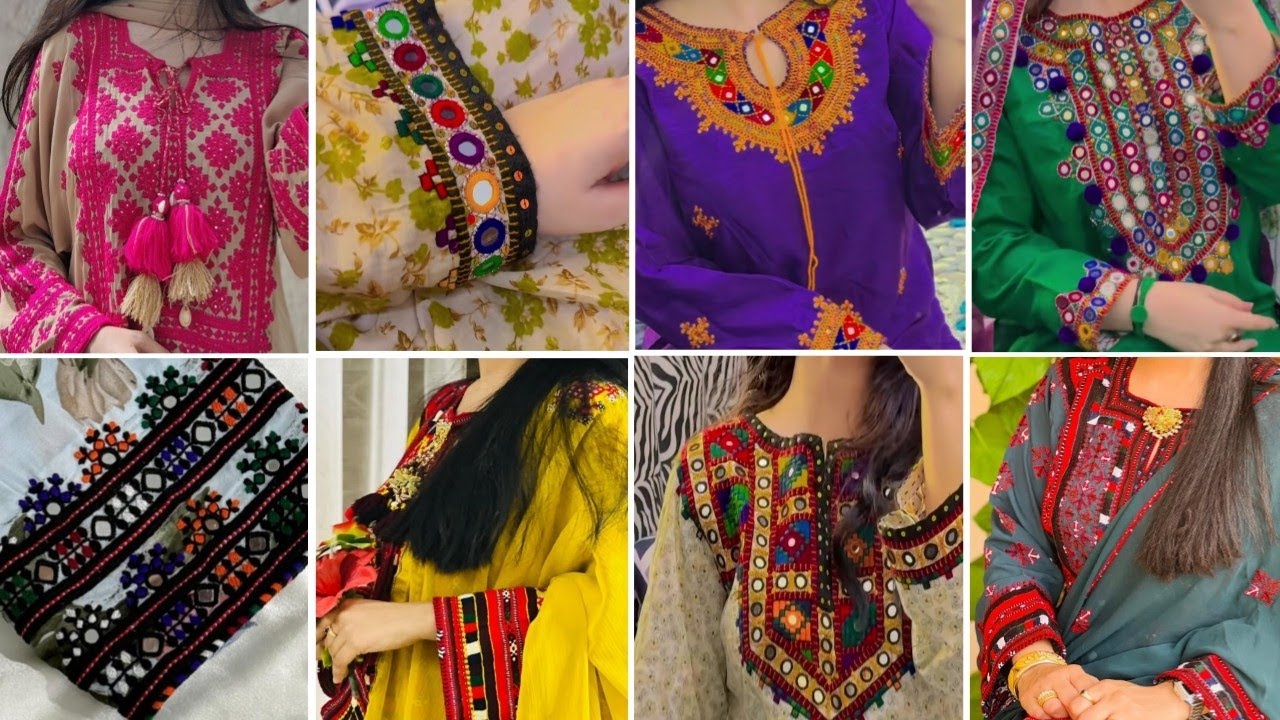Эскизы платьев с ручной вышивкой в ​​стиле синдхи/белуджи | Платья синдхи в стиле гаджа | Эскизы ...