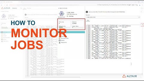 How To Monitor Jobs in Altair Access