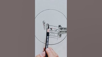 How to draw a wooden fence