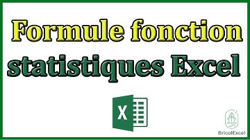 Formule fonction statistiques Excel