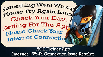 ACE Fighter App something went wrong please try again later problem solution