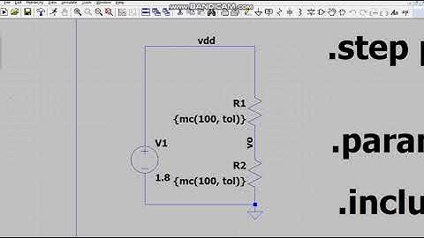 Montecarlo simulation for passive circuits using LTSPICE