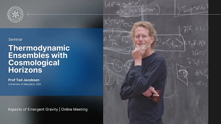 Inauguration and Seminar | Thermodynamic Ensembles...