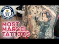 Most marvel comic book character tattoos - Guinness World Records