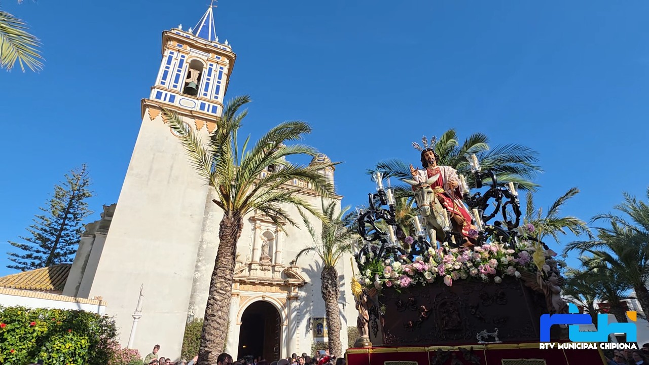Procesión de la Agrupación parroquial 'La Borriquita'. Chipiona, 28 de marzo de 2026
