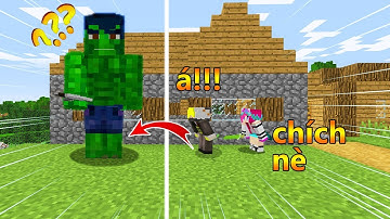 NOOB YETI TROLL ONE BIẾN THÀNH KHỔNG LỒ XANH VÀ CÁI KẾT TRONG MINECRAFT