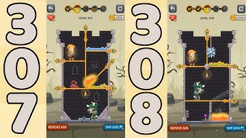 How to Loot - Pin Pull & Hero Rescue Level 307 & 308