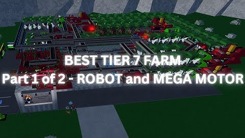 (UPDATED) Best tier 7 farm Part 1/2 - Robot and Mega motor | Roblox factory simulator