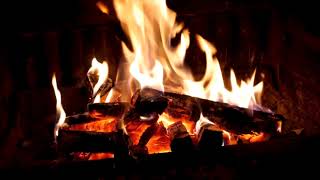 Cozy Fireplace(8 HOURS) with Crackling Fire Sounds and 417 hz frequency music wipes out negativity