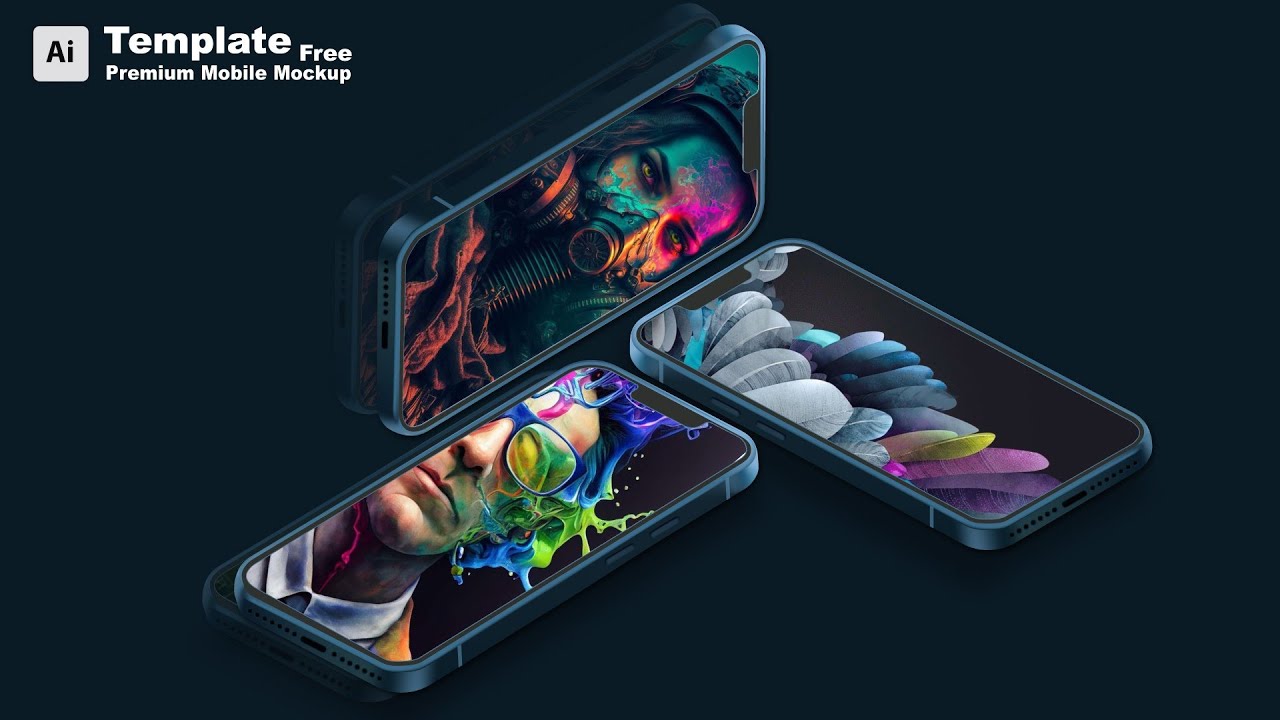 Mobile Mockup | Adobe illustrator tutorial cc 2023 - YouTube