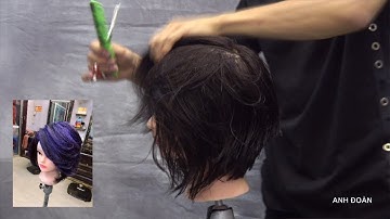 Hướng dẫn cắt tóc bob classic ( bob cổ điển) chi tiết và cách nhuộm light