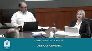 Board of Commissioners Morning Meeting: September 1, 2026