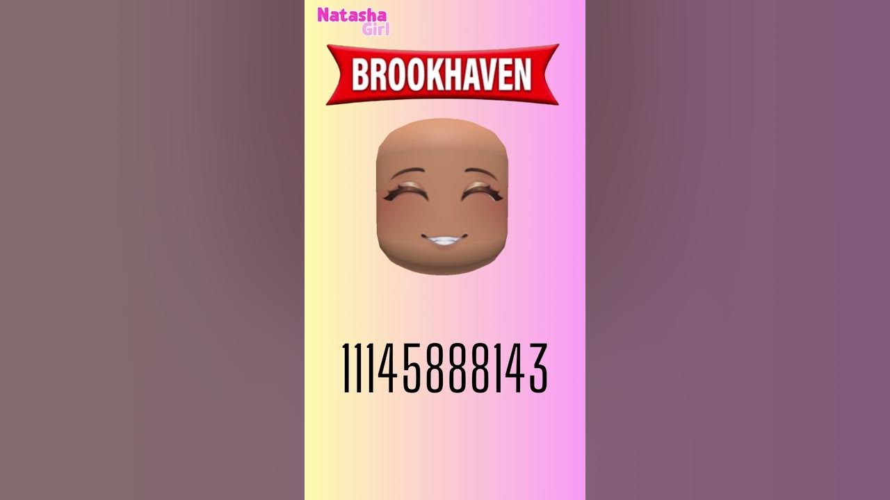 id de rostos roblox #brookhaven