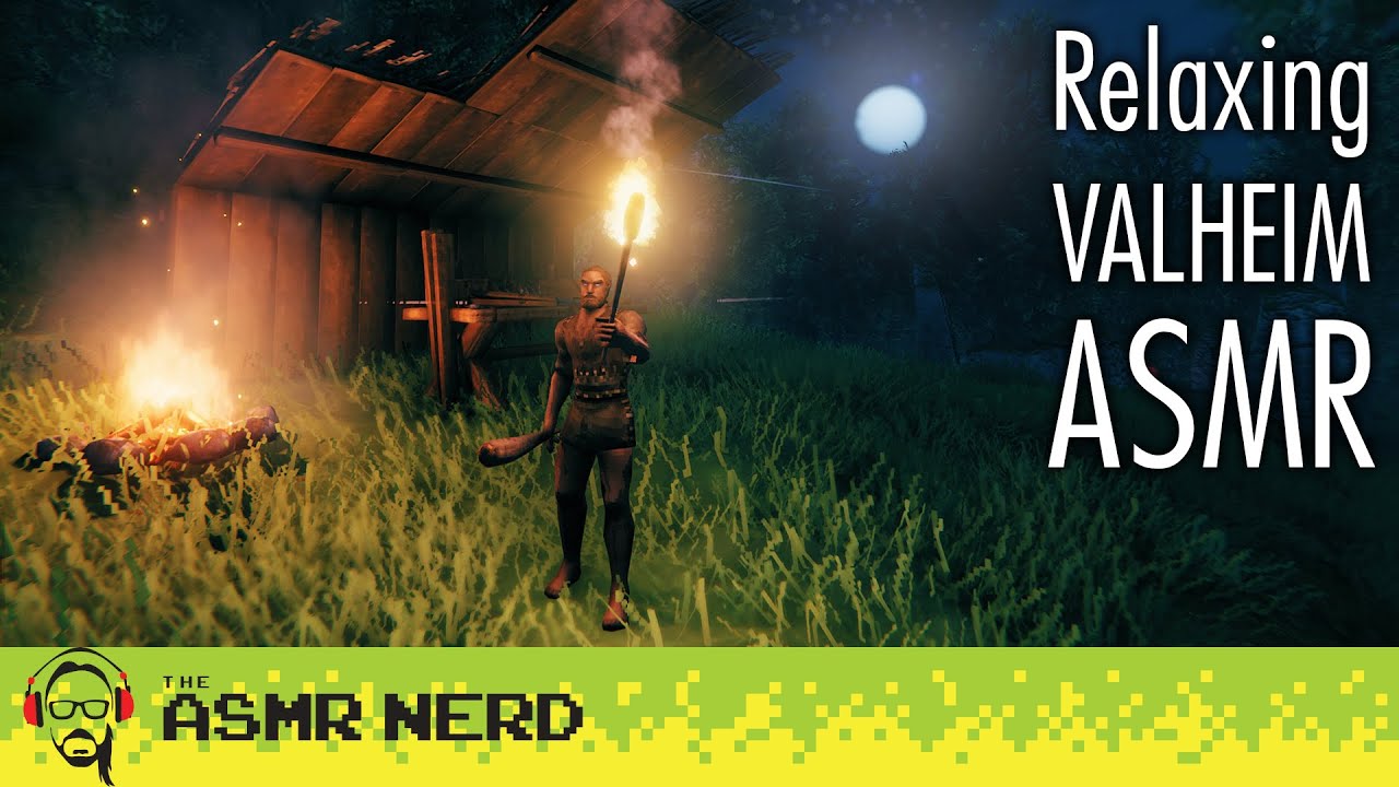 ASMR | Relaxing Valheim Gameplay (whispering, nature sounds, controller sounds 🎮)