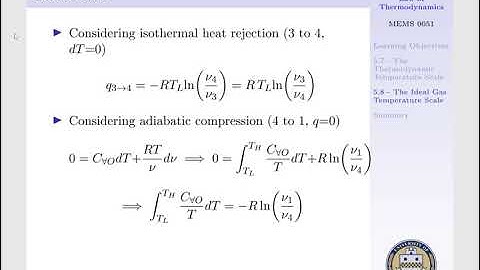 Lecture 16 - Thermodynamic Temperature Scale of Ideal Gases