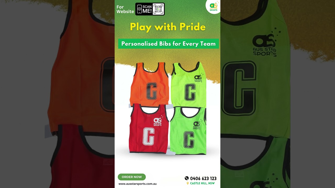 Netball Bibs | Netball | Aus Star Sports | Official Supplier of Indoor Netball Australia 