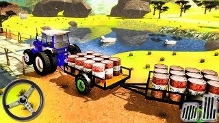 Cargo Tractor Trolley Simulator Farming 2019 - Android GamePlay screenshot 3