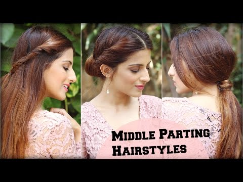 3 Cute Easy Everyday Middle Partition Hairstyles For School