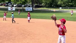 Andrew Yates playing first base