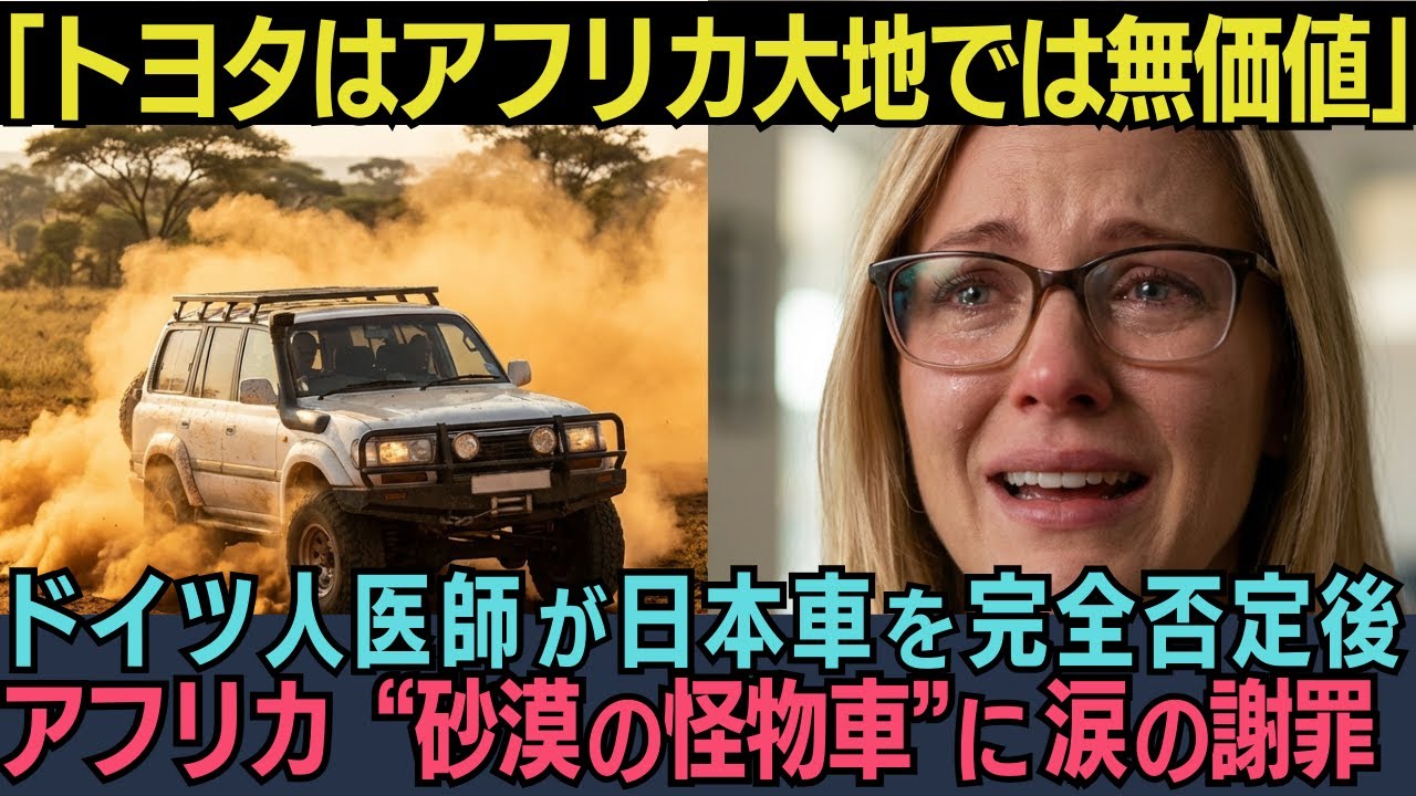 「トヨタなんて3ヶ月で壊れるゴミだ!」ドイツ人女性医師が日本車を完全否定→アフリカで30年走り続けるランクルを見て価値観が崩壊した理由に世界が涙した