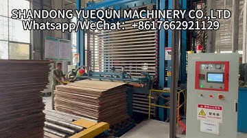 25layers hot press machine with automatic loading unlaoding machine