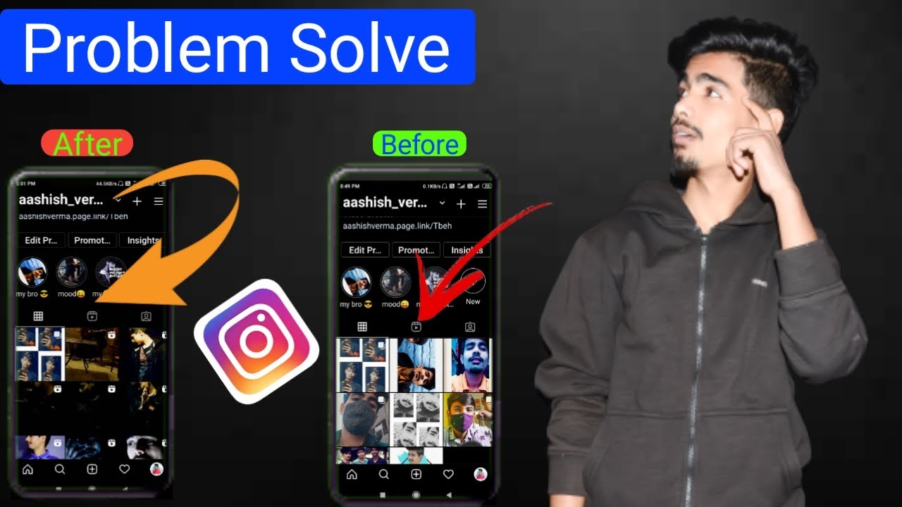 2021 How To Remove Reels Video From Instagram Profile Grid 2 Problem 