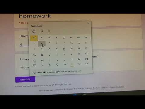 How to do Exponents in Google Forms