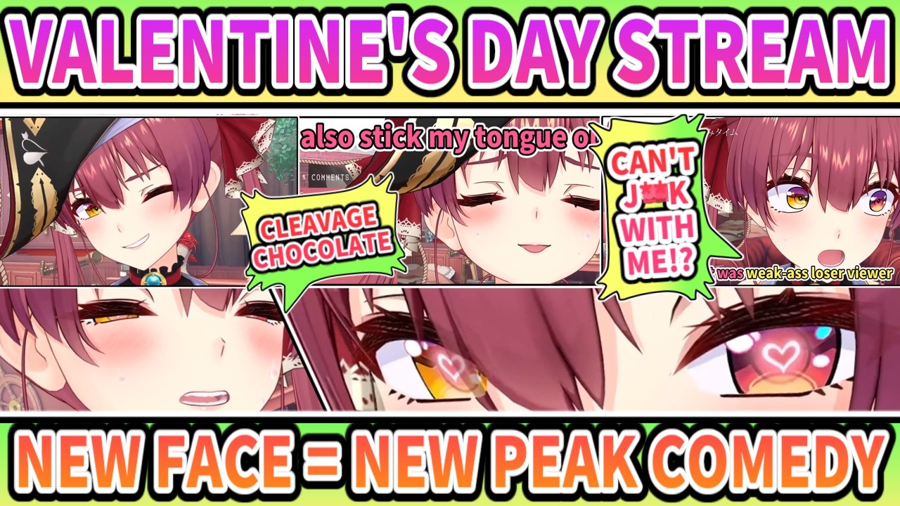 Марин показала своё новое лицо для нового комедийного шоу в прямом эфире в День святого Валентина...