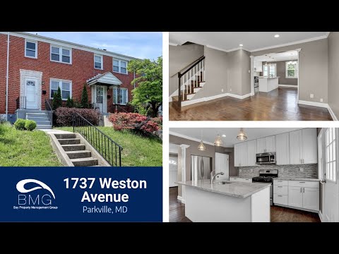 1737 Weston Ave, Parkville, MD home video tour