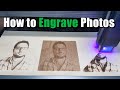 How to engrave photos with a laser  using lightburn and lasergrbl