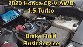 2020 Honda CR-V AWD 1.5 Turbo - Brake Fluid Flush Service