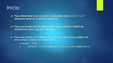 Algoritmo sobre divisibilidad