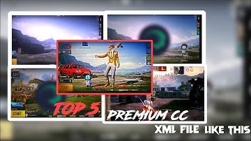 ✨Top 5 cc xml preset for PUBG mobile lobby video cc xml preset in alight motion #xml #cc #preset