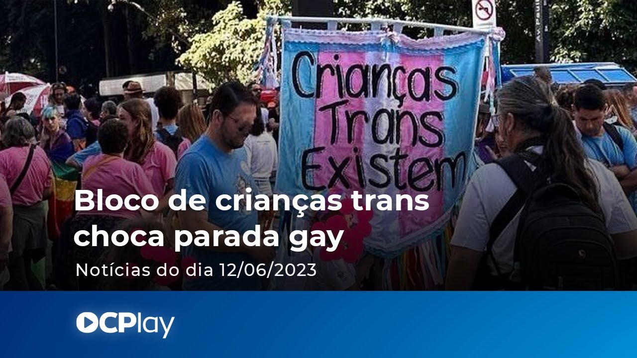 Bloco de crianças trans choca parada gay