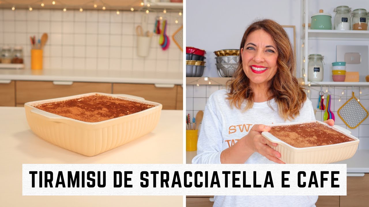 Tiramisu de stracciatella e café