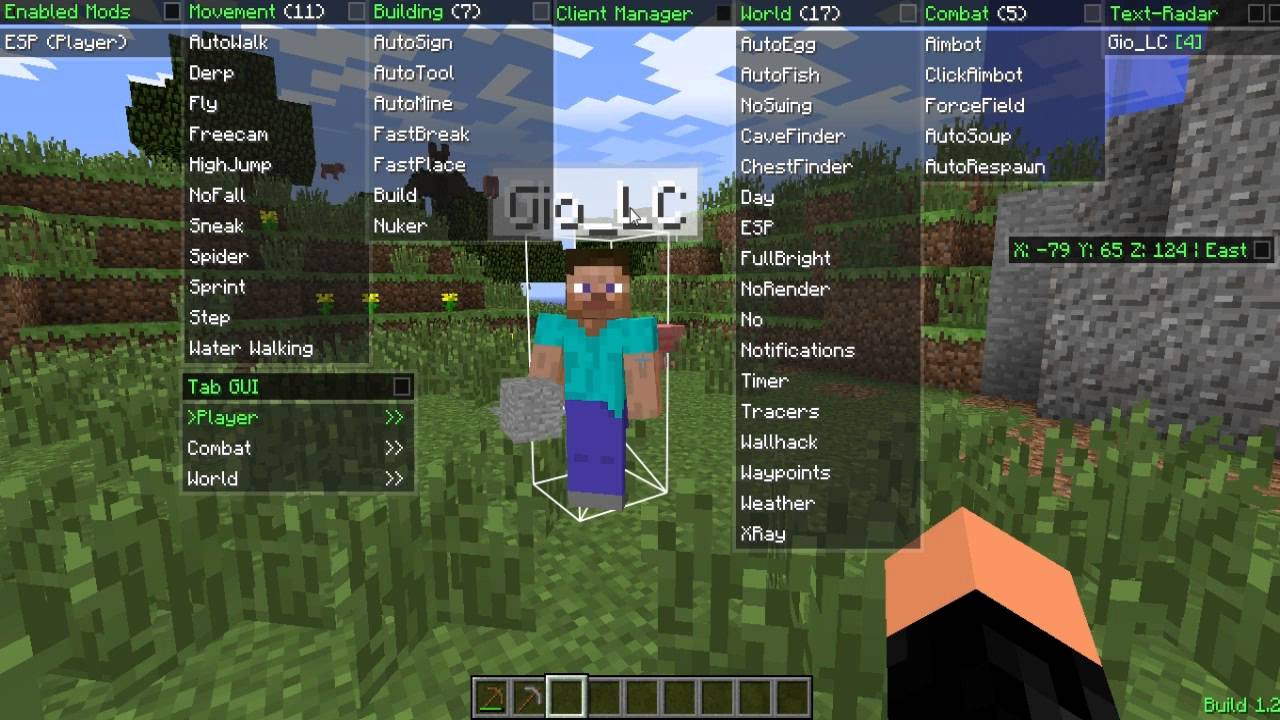 minecraft hacked client nodus