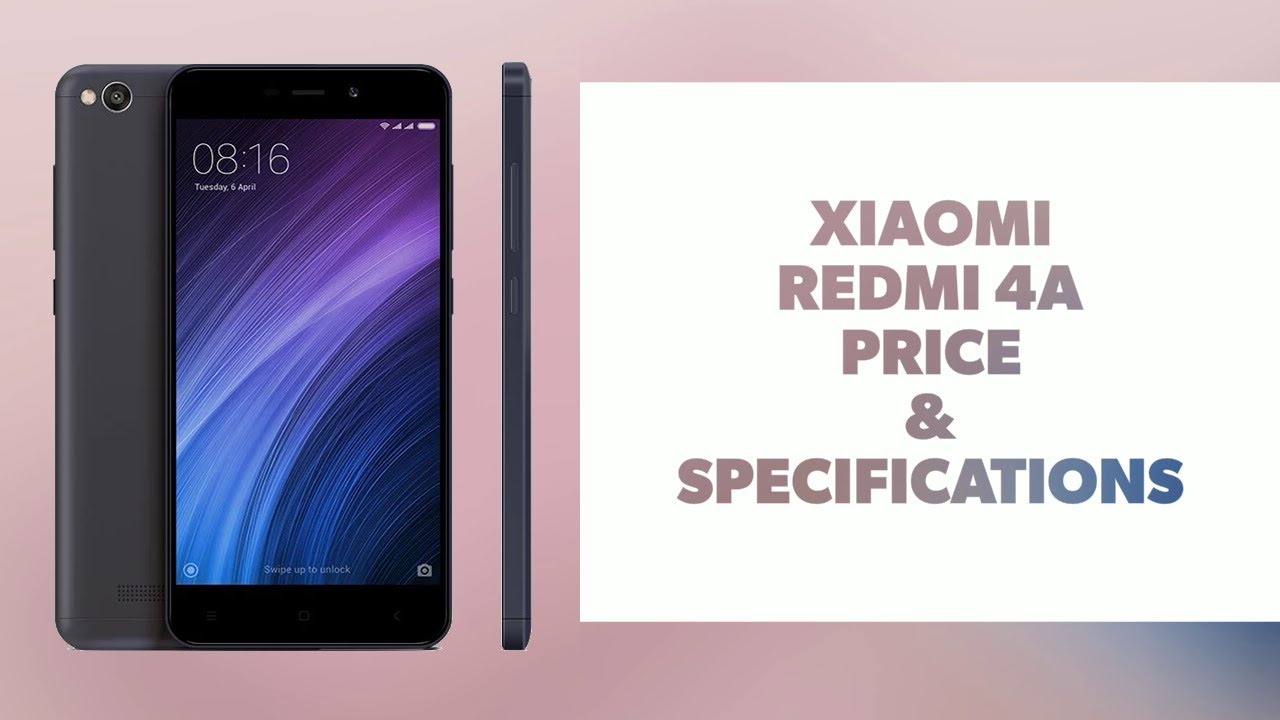 Xiaomi Redmi 4A - Full Specifications - Price - Sale - The Budget Beast ...