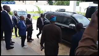 WATCH: Moment Guinea-Bissau President Arrives President Tinubu's Residence In Lagos