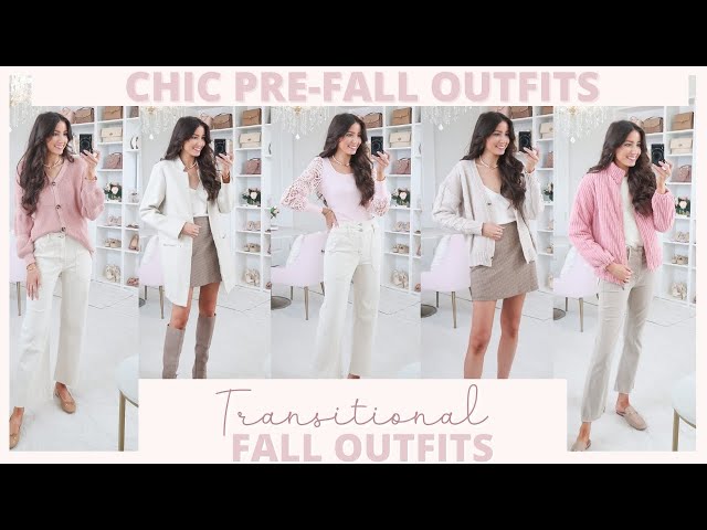 Chic Pre-Fall Outfit Ideas  Affordable Transitional Outfits for
