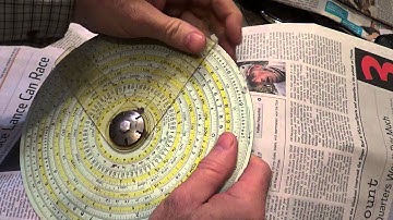 00286 powers  circular slide rule