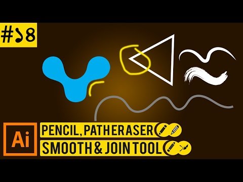 Adobe Illustrator CC Tutorial : Pencil,smooth,Path Eraser,Join tool | Bangla Tutorial | Class #14