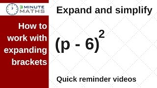 Celebrity Expand and simplify terms in brackets - 3 minute maths Wealth