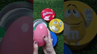 Minutes Satisfying with Rainbow M&amp;M'S Candy Unpacking From Glossy Containers ASMR Beads Surprise