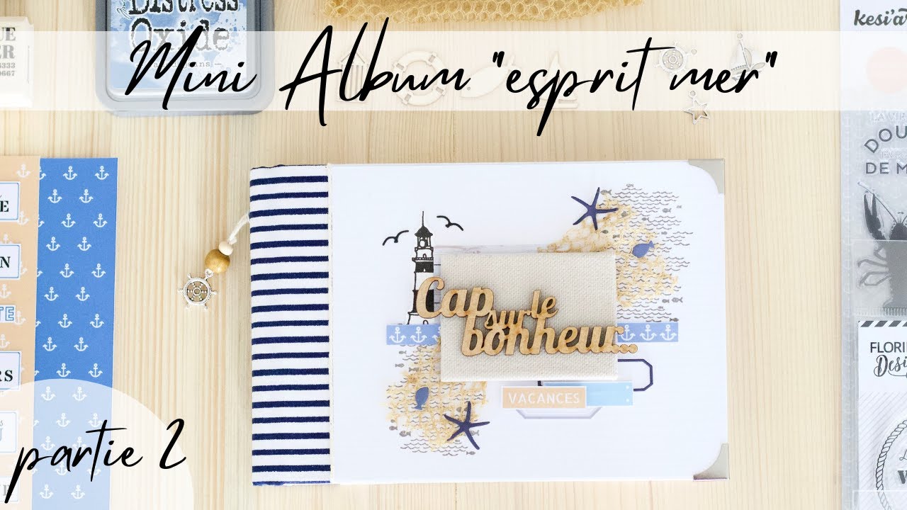 SCRAPBOOKING {TUTO } MINI ALBUM JAUNE et TRANSPARENT avec @marquezibuline 