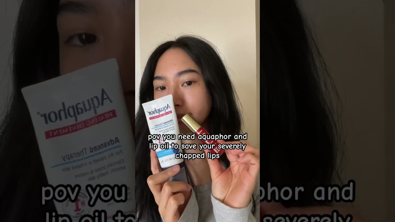 the best duo to save your chapped lips #skincaretips #aquaphor #lipoil #lipcare