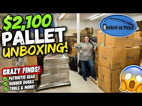 We Opened a $2,100 PALLET of CRAZY Finds! Patriotic Gear, Rubber Ducks, Tools & MORE! 🤯📦 thumbnail