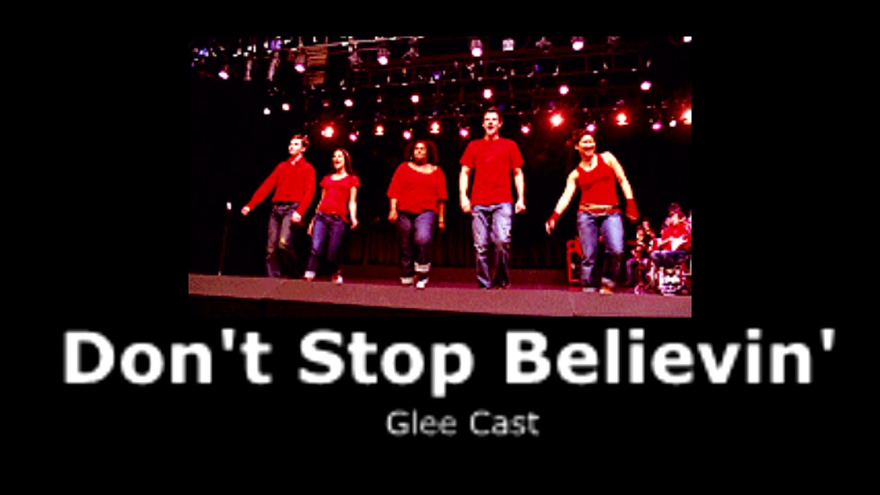 Glee Cast - Don't Stop Believin' (slowed + reverb)