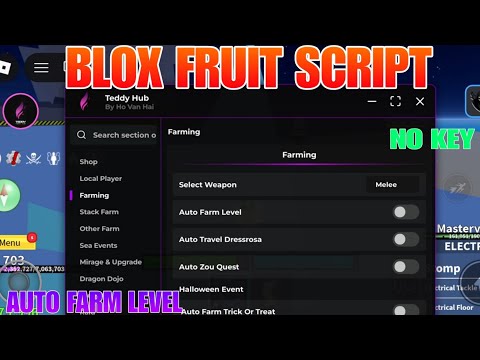 New Blox Fruit TEDDY HUB Script better than REDZ HUB |  Blox Fruit Script Mobile Auto Farm 2025