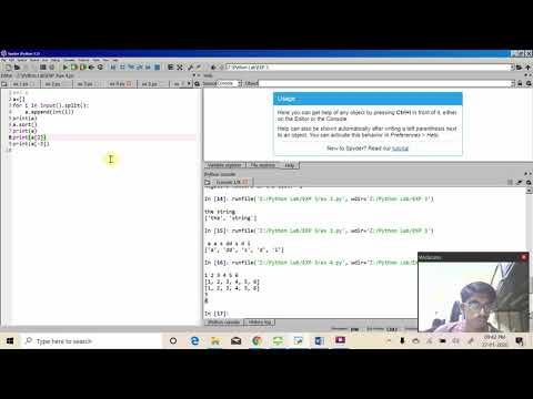 Python Programming(List manipulation)URK19CS1153